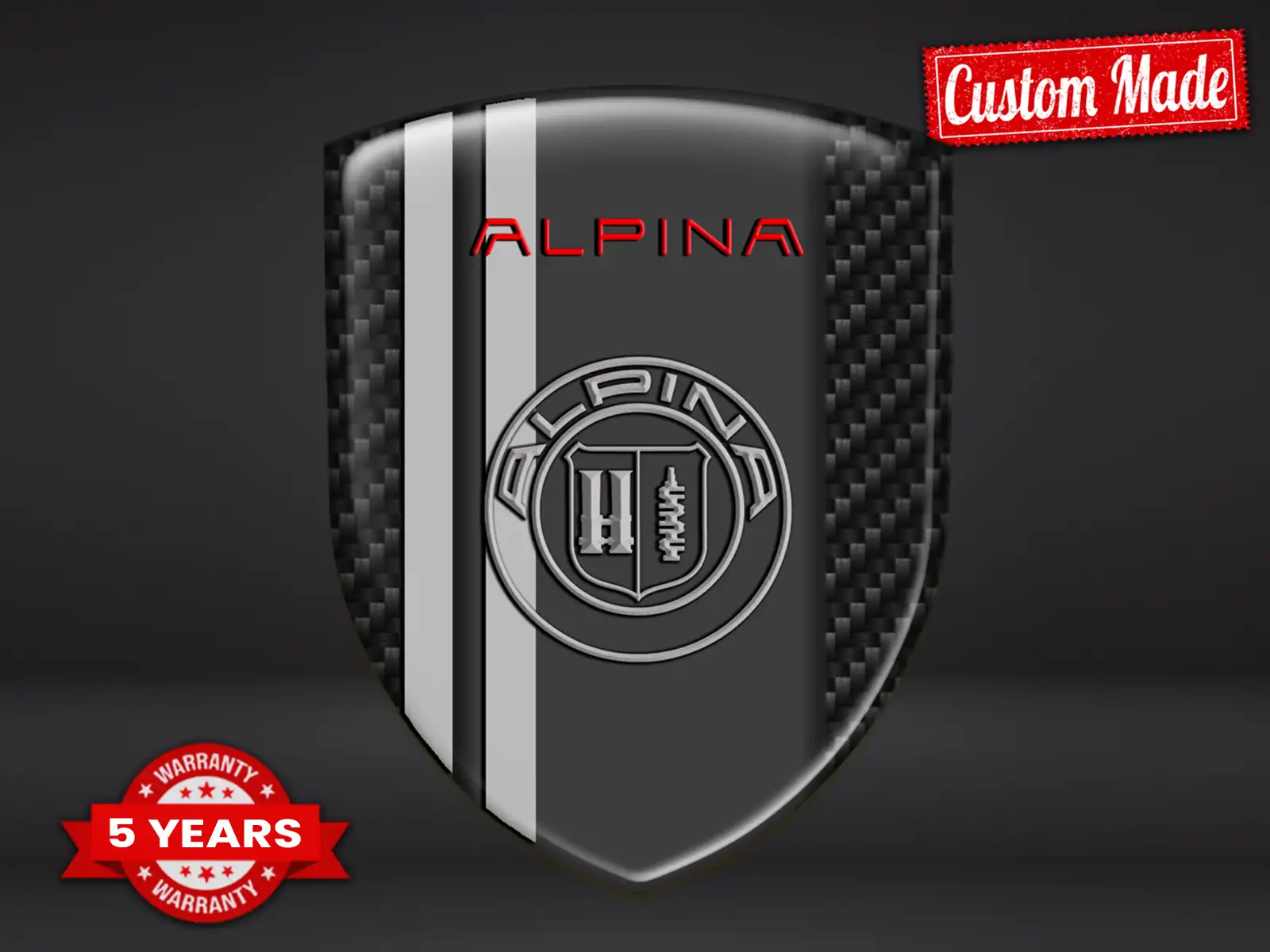 Alpina Windschutzaufkleber Auto Racing Minimal Stern